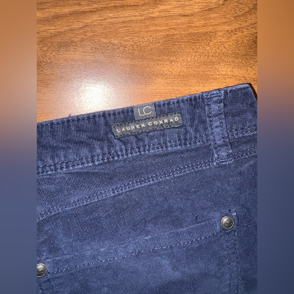 Dark Blue Corduroy Pants by Lauren Conrad - Picture 3 of 6
